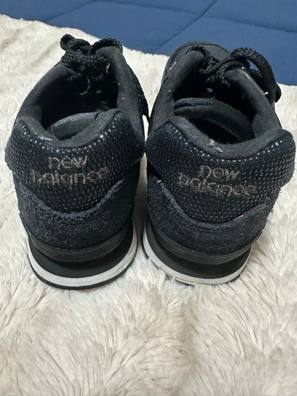 New Balance Kids Black Low-Top Lace-Up Sneakers